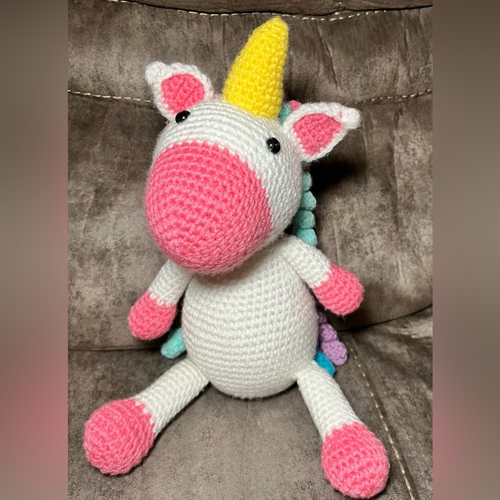 Crochet Unicorn Plush Toy “it’s so fluffy” unicorn lover